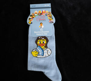 Organic cotton socks with Sisi rubber duck picture