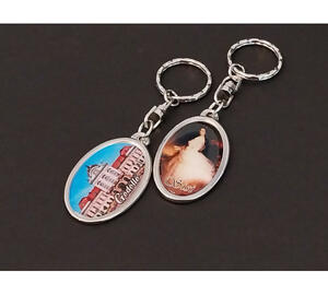 Key chain, with the picture of Sisi and the Royal Palace of Gödöllő