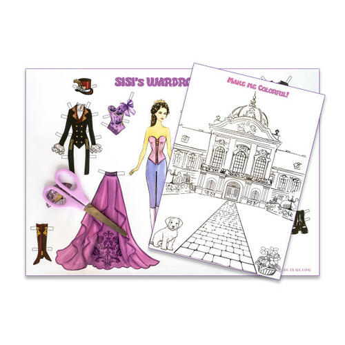 Sisi öltöztető, kifestő