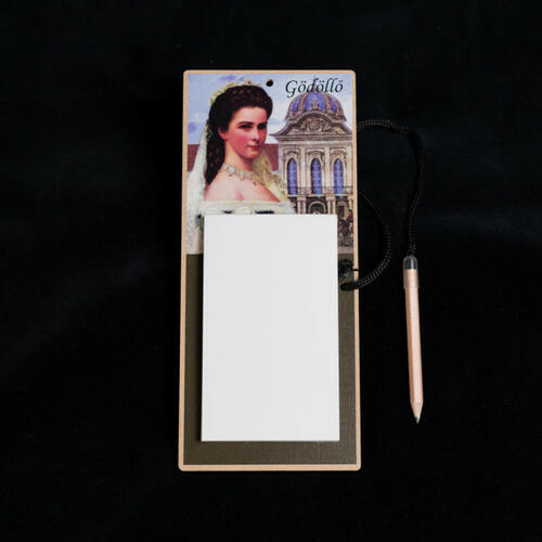 Magnetic notebook with picture of Sisi and the Palace of Gödöllő 