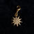 Sisi star pendant with Swarovski crystals, gold coating