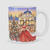 Karácsonyi bögre piros ruhás Sisi