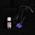 Violet essential oil and necklace