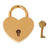 Szív alakú szerelem lakat arany