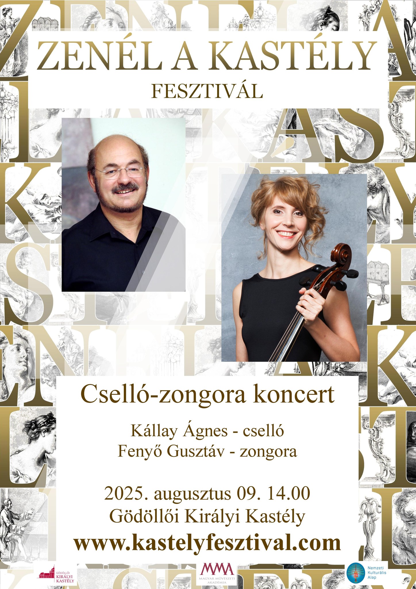 ZENÉL A KASTÉLY FESZTIVÁL | Kállay Ágnes & Fenyő Gusztáv - cselló és zongora koncert